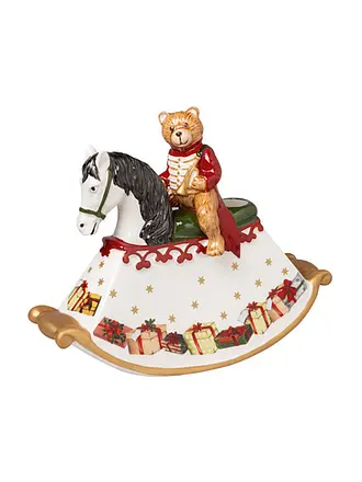 VILLEROY & BOCH | Weihnachts Deko Schaukelpferd Toy's Delight  21,5x9x17cm | 